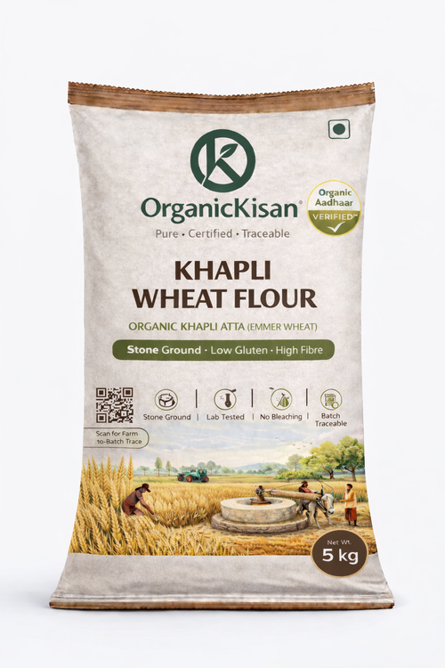 Khapli Wheat Flour (Emmer Wheat Flour) Atta Stone Ground