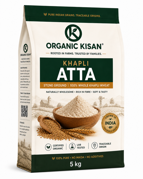 Khapli Wheat Flour (Emmer Wheat Flour) Atta Stone Ground